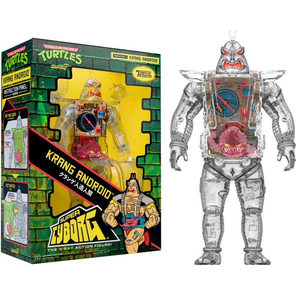 Super7 - Teenage Mutant Ninja Turtles - Super Cyborg - Krang Android (Clear)
